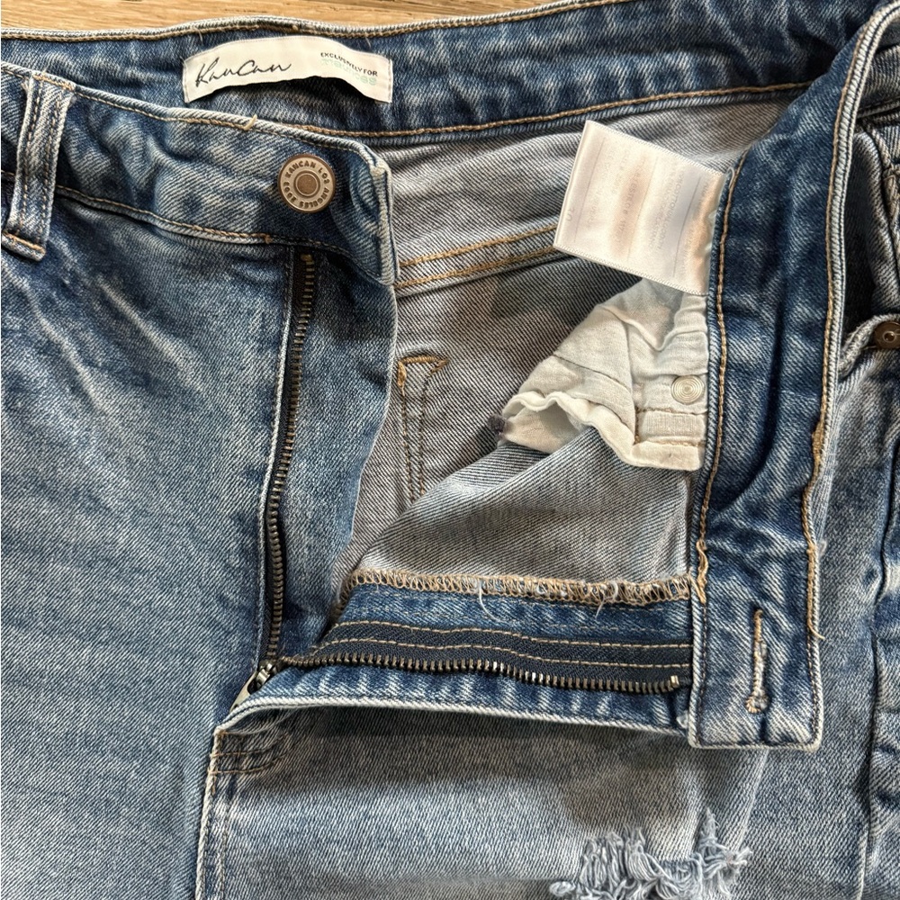 KanCan Blue Ankle Cropped Jeans